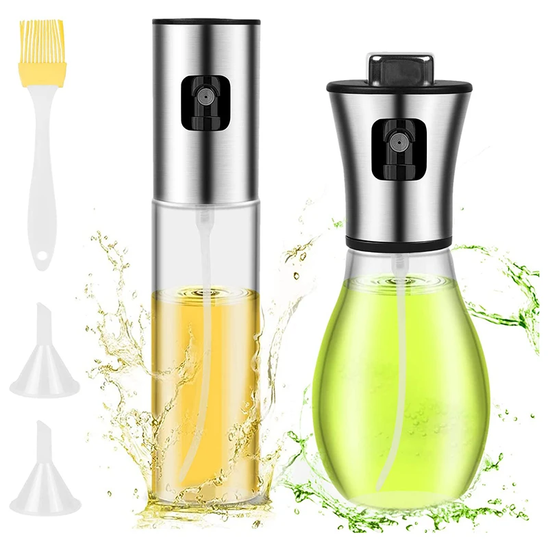 

Oil Sprayer for Cooking,Olive Oil Sprayer, Oil Dispenser Mister with Extended Nozzle, Oil Spray Bottle Versatile 2 Pack