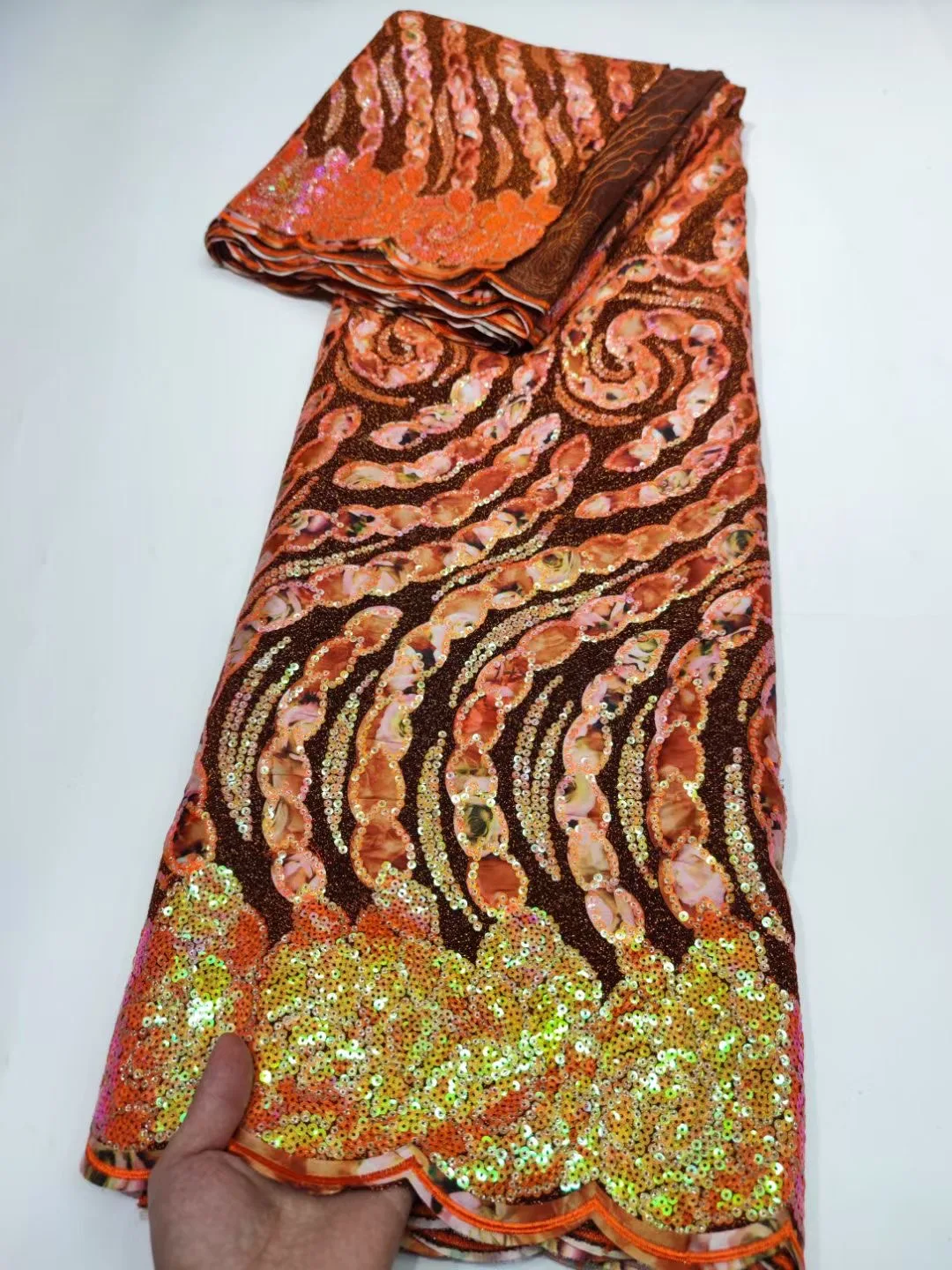 Чистая Белая французская молочная шелковая сетчатая кружевная ткань 2024