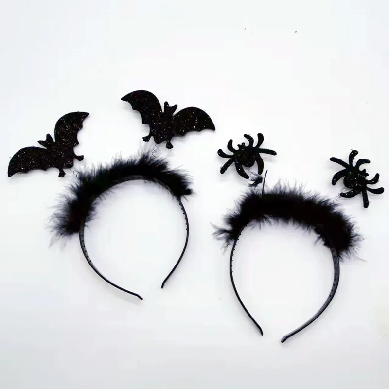 

Kawaii Halloween Headband Anime Cartoon Cute Party Atmosphere Bat Headband Spider Stage Decoration Gift Wholesale