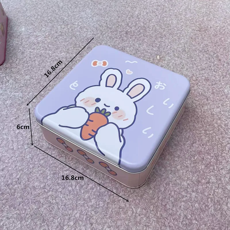 Квадратная металлическая коробка Настольный органайзер для хранения косметики