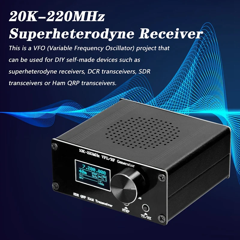 Супергетеродинный приемник 20K-220 МГц SDR HAM QRP трансивер радиогенератор