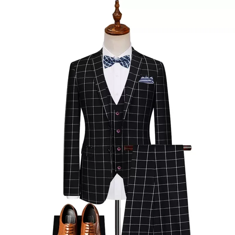 

Custom Made Groom Wedding Dress Blazer Suits Pants Business High-end Classic Dress Trousers SA05-17599