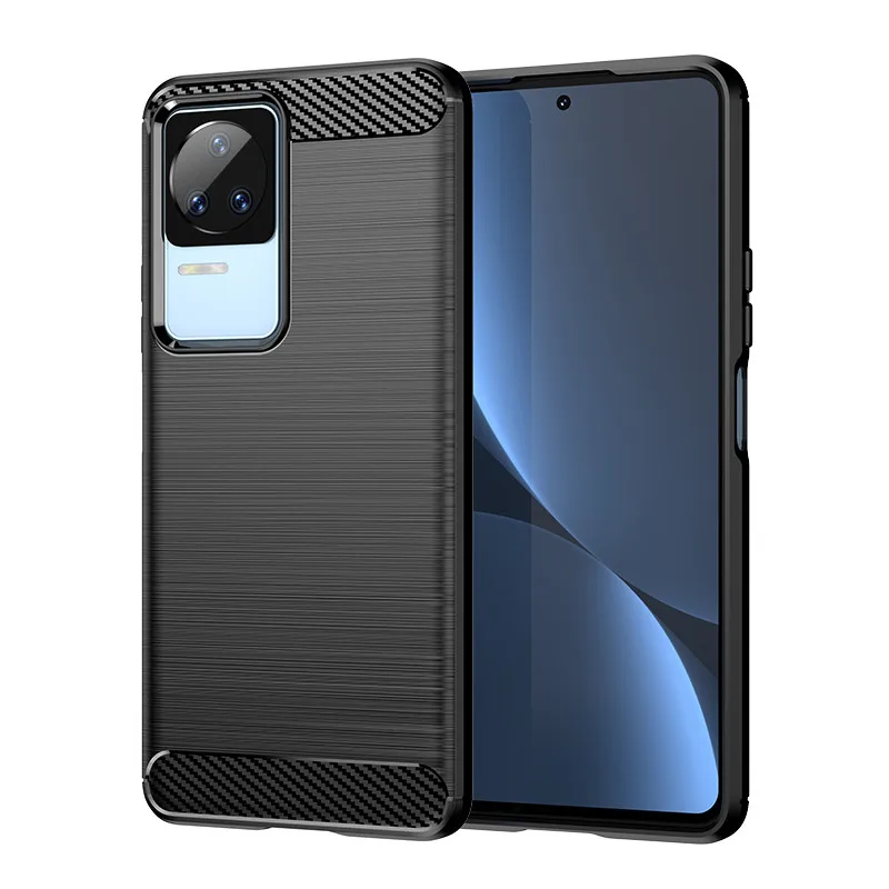 For Xiaomi Redmi K60E Case Redmi K60E Cover 6.67 Inch Carbon Fiber Shockproof Silicone Bumper For Redmi K60E K40 K50 K60 Pro