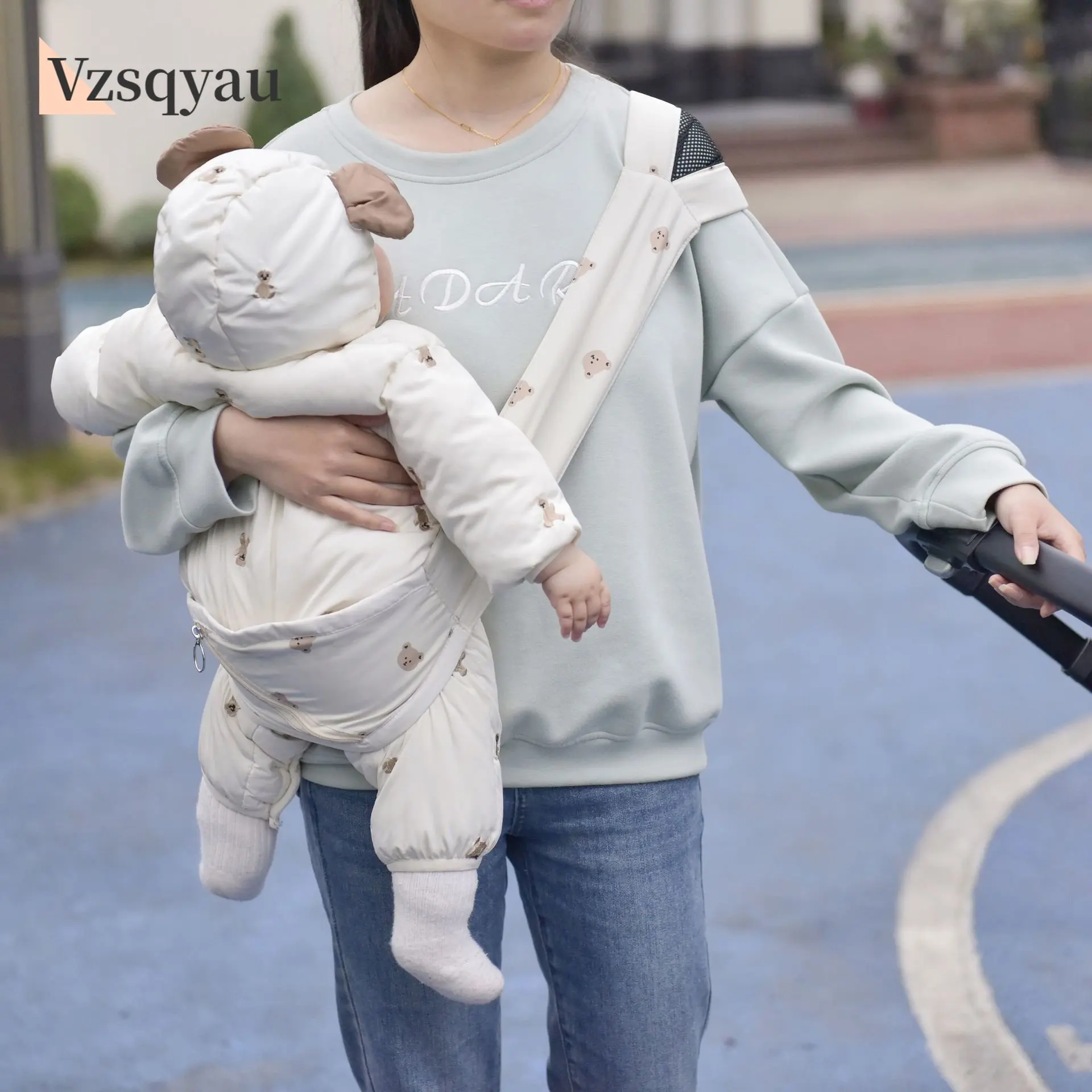 Ins Ergonomic Infant Slings Baby Carrier Slings Wrap Baby Backpack Carrier High Quality 100% Organic Cotton Kids Kangaroo Korean