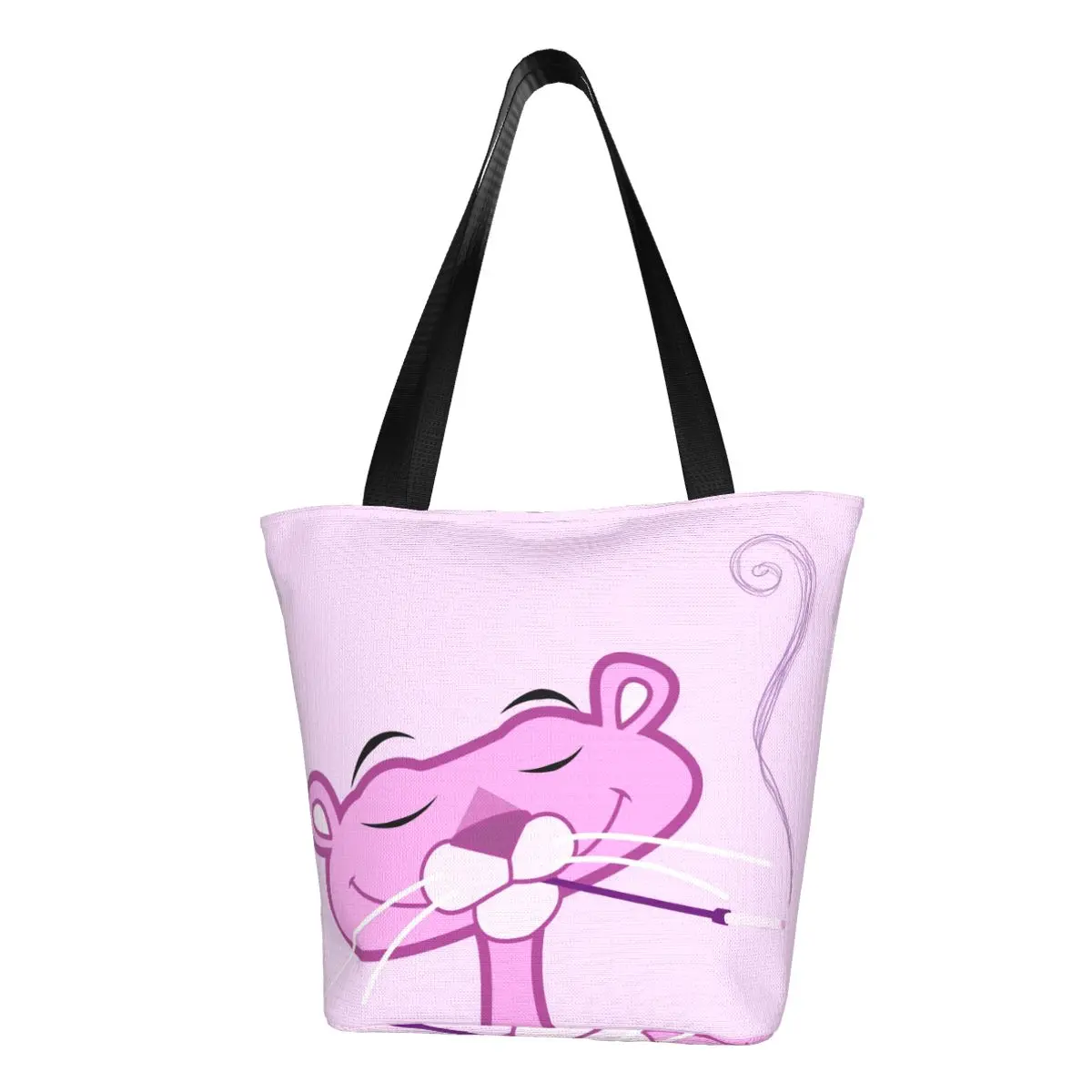 Pink Panther Shopping Bag Aesthetic Cloth Outdoor Handbag Female Fashion Bags