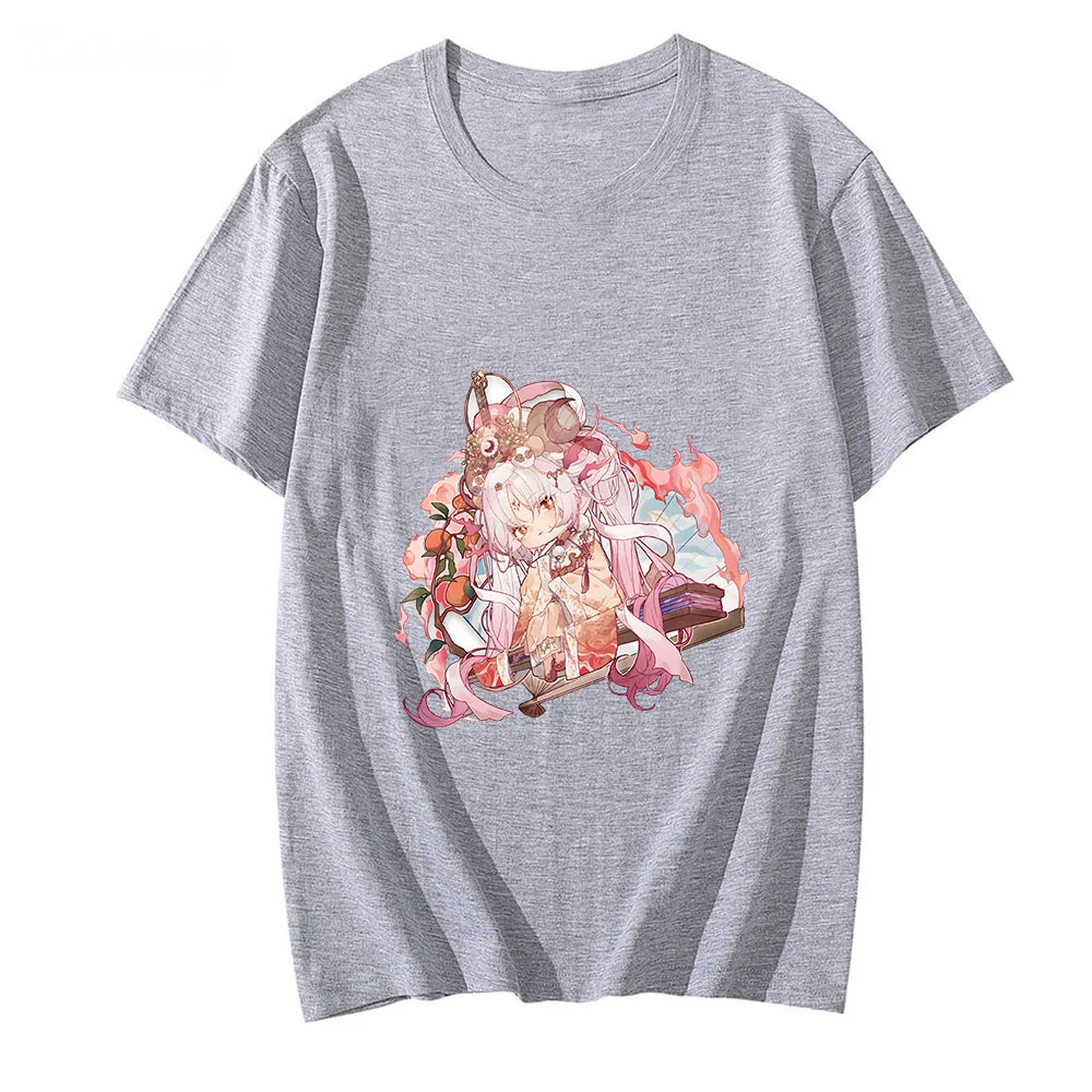 

Onmyoji Siranui Tshirts Men Cartoon Sense of Design Comfortable T-shirts 100% Cotton Tshirts Popular Characters Casual Aesthetic