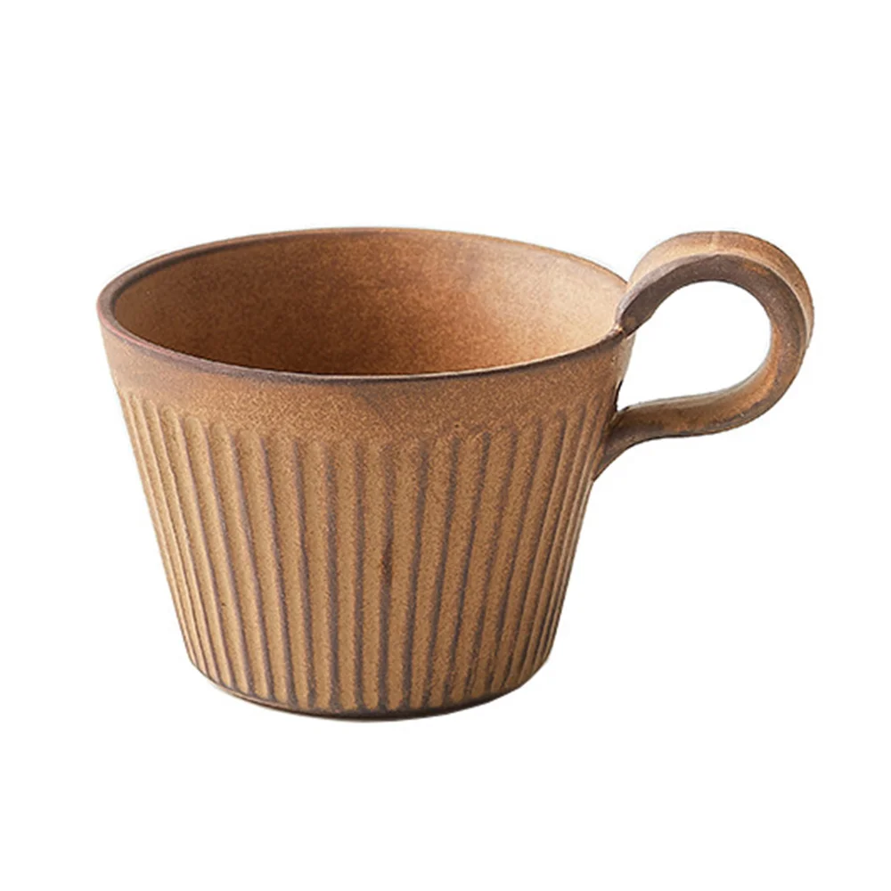 

Ручная работа, японская Ретро кофейная чашка, керамическая чашка для завтрака, чашка для капучино для друзей (желтая)