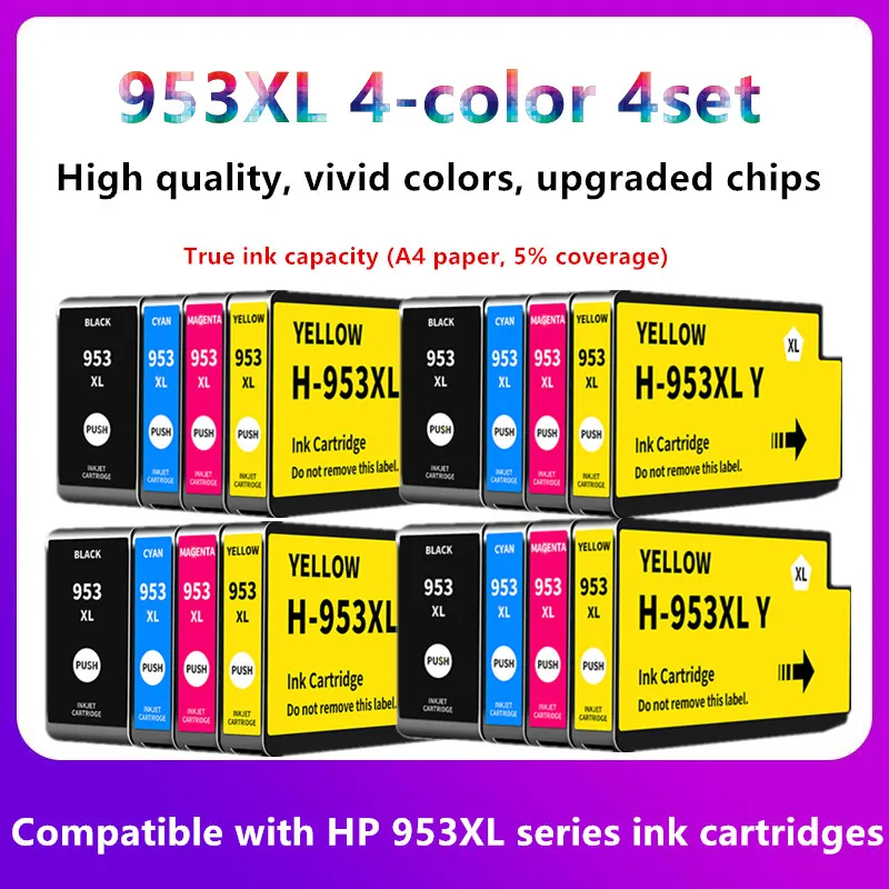 

Compatible Ink Cartridge 953 953XL for HP 953 Pro 7720 7740 8210 8218 8710 8715 8718 8719 8720 8725 8728 8730 8740 Printer