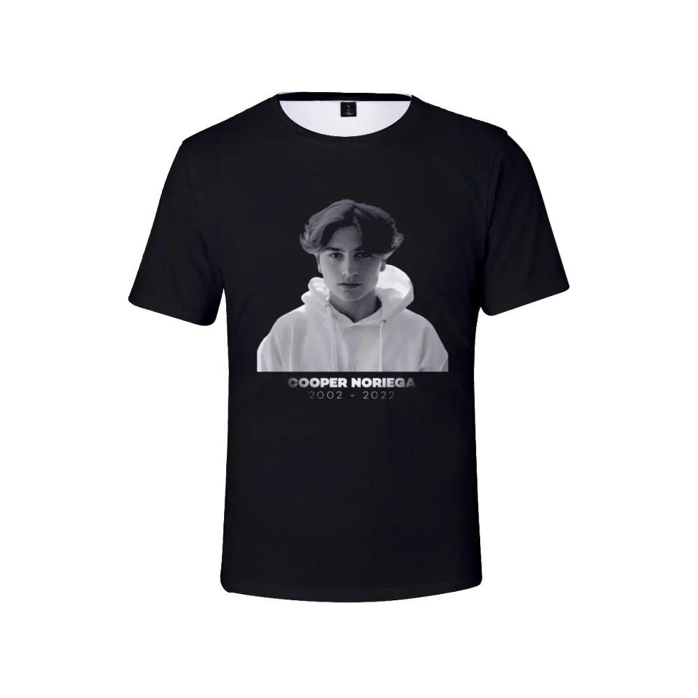 

Cooper Noriega Rip Tshirt Crewneck Short Sleeve Black Tee Women Men Tshirt Youthful Social Media Star 2022 Rest in Peace Clothes