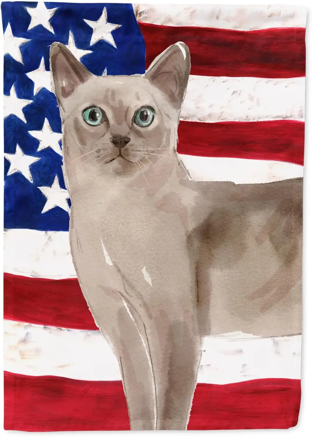 Каролайн's Treasures CK3041GF Тоникинский американский флаг Садовый Почтовый ящик Флаг