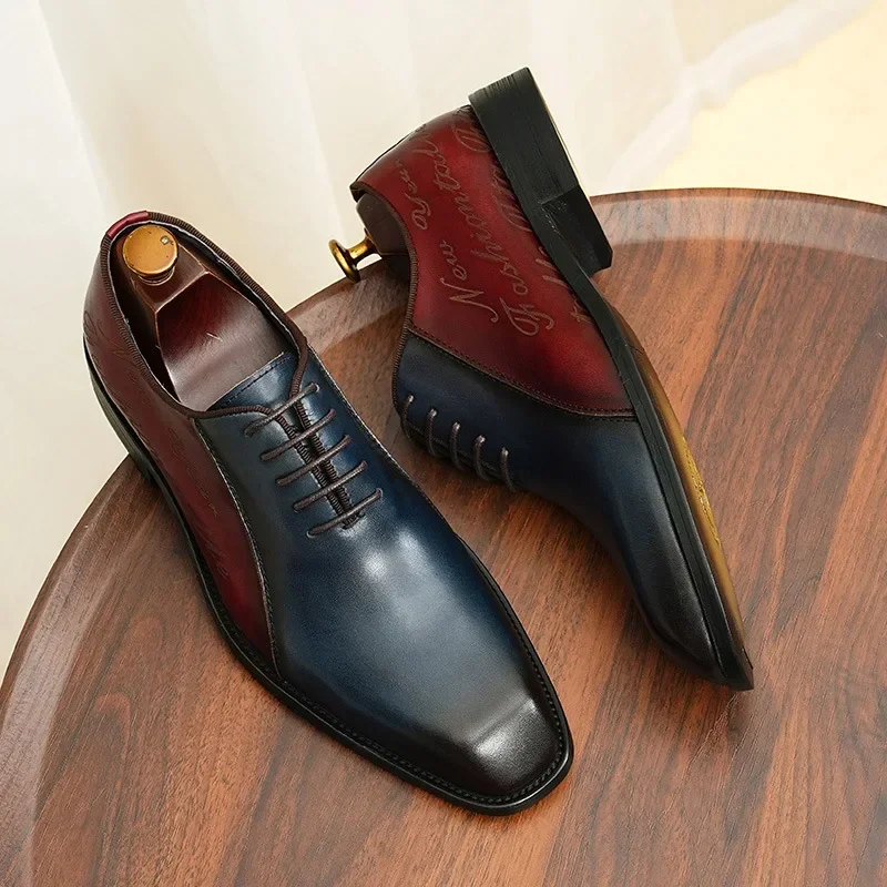 Качественные мужские туфли Goodyear с рантом дизайнерские брендовые броги на