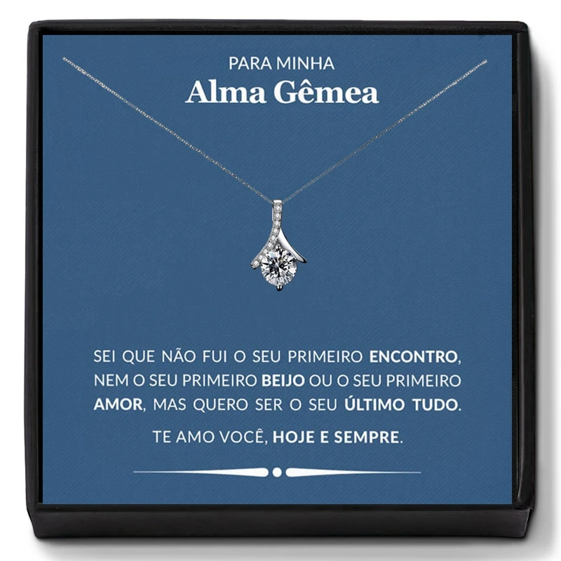 Ожерелье Alma Gemea для души, португальская мода, ожерелье для жены, женское ожерелье с подвеской в форме сердца, ювелирные изделия для девушек, рождественские подарки
