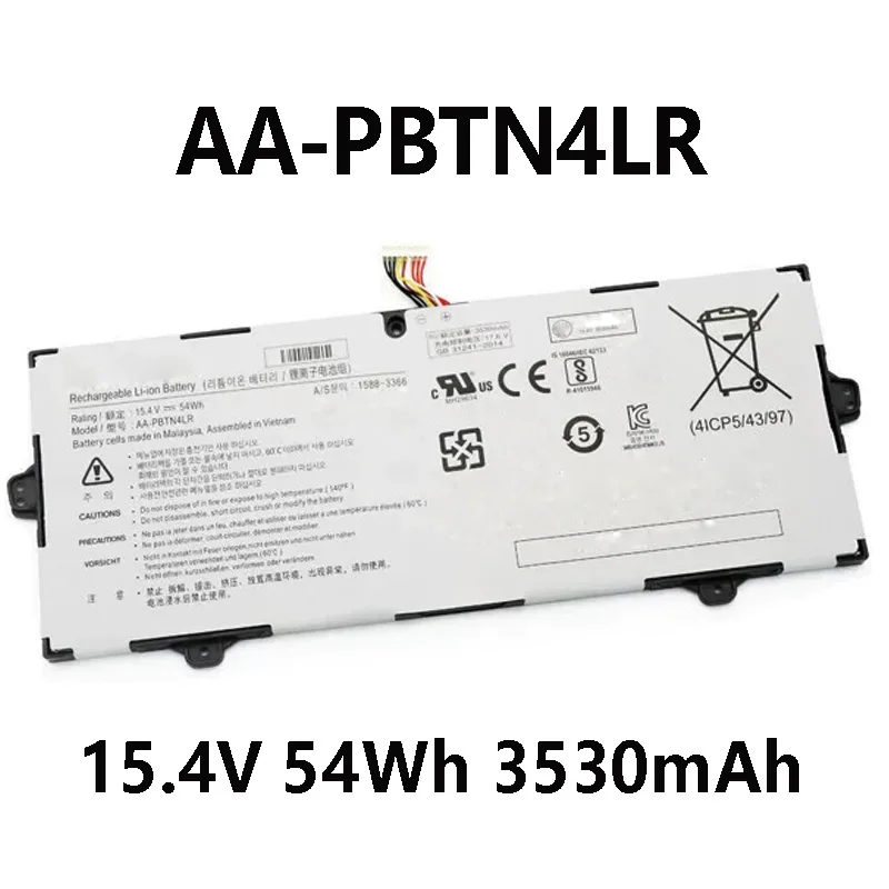 AA-PBTN4LR 15 4 В/54 Втч Аккумулятор для ноутбука Samsung Series 9 ноутбук NP940X5M NP940X5N NP940X3M NT950QAA PRO