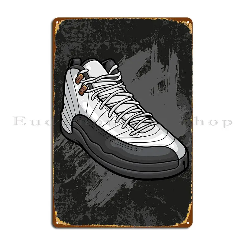 12s Basketball Shoe Metal Plaque Printed Create Club Bar Designing Wall Plaque Tin Sign Poster