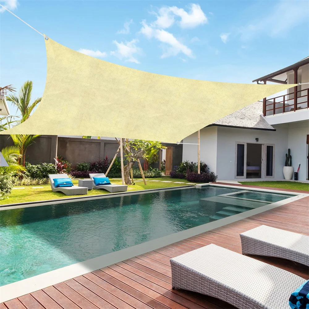 

Наружный тент для кемпинга, затеняющая ткань с изогнутыми краями для наружного затенения, сада, террасы