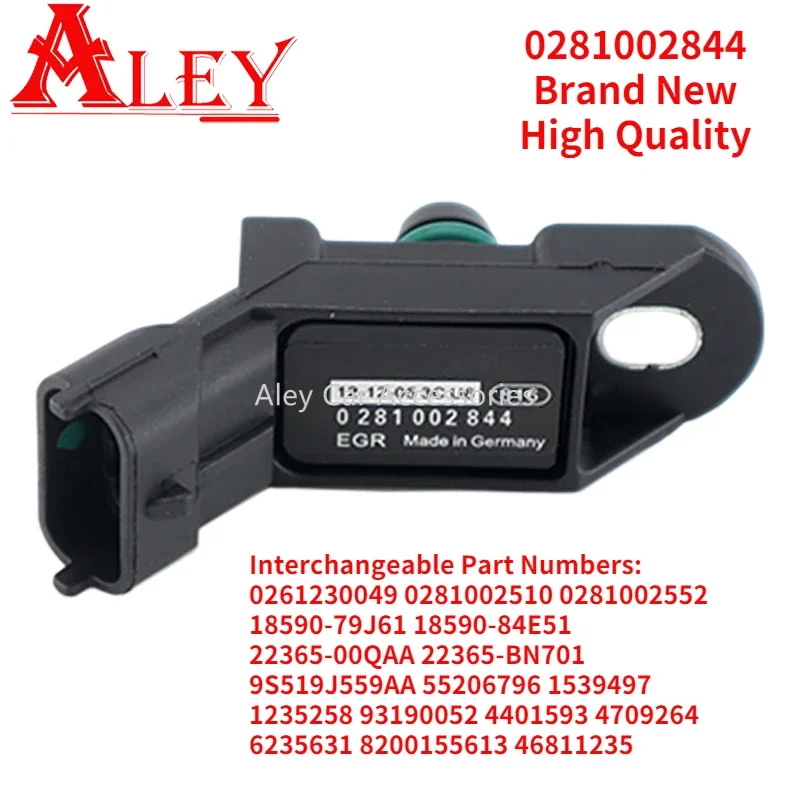 

Впускной датчик давления 0281002844 0261230049 0281002510 55206796 9S519J559AA 1539497 для Opel, Suzuki