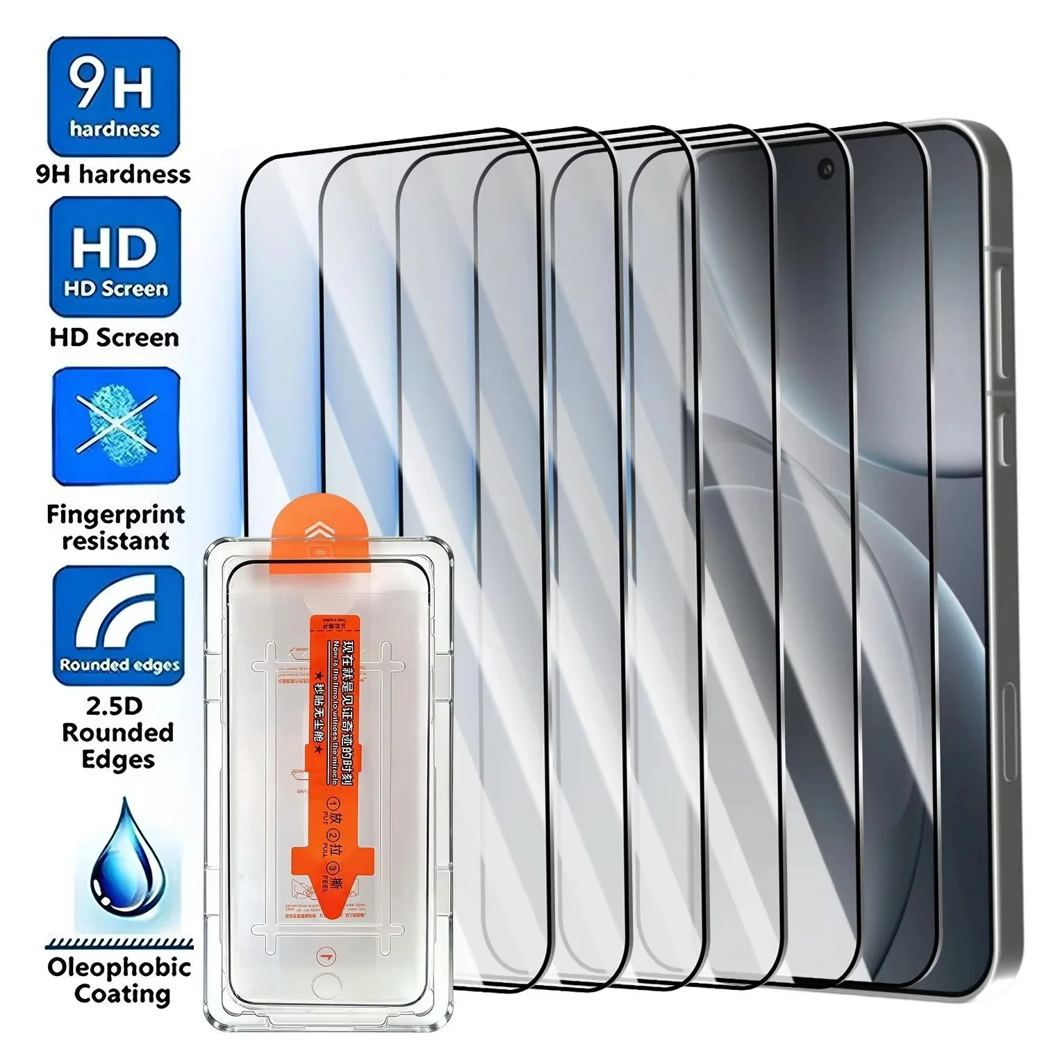 Фото Защитные стекла для Xiaomi Redmi Note 14 13 Pro 12 11 10 9 8 7 15 15C 10C 14C 13C A3 HD из закаленного стекла с легкой установкой №2