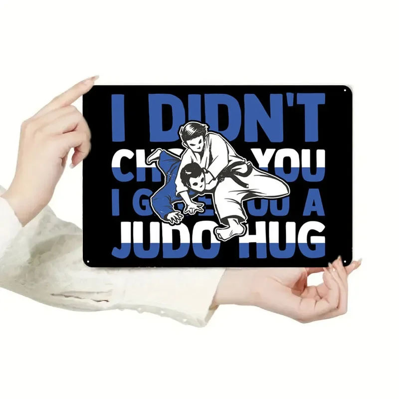 Judo Judoka Judoist знак Спорт Металлический постер украшение для игровой комнаты