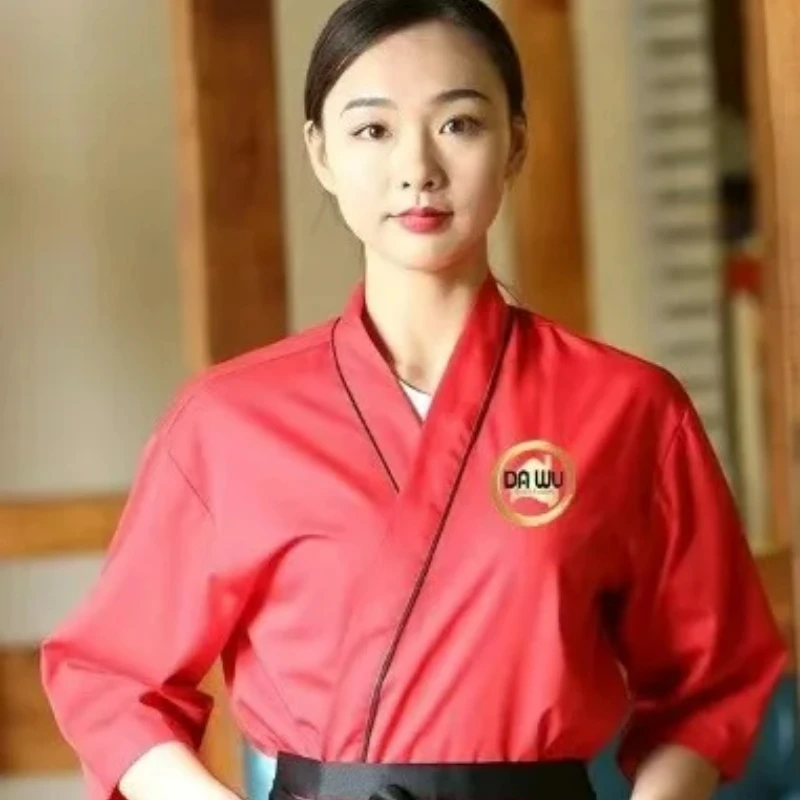 Суши-куртка для мужчин и женщин японская кухонная форма шеф-повара кимоно