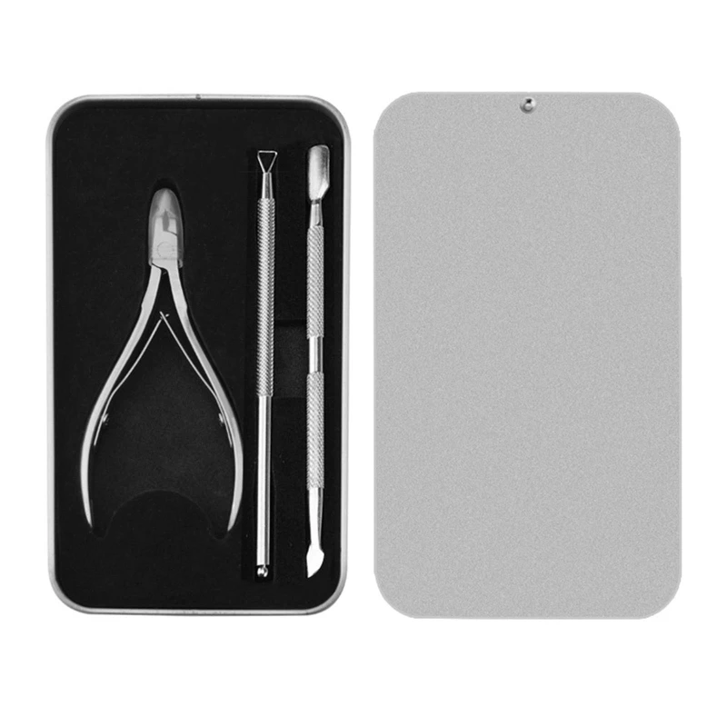 

Nail Cuticle Scissors Cuticle Trimmer with Cuticle Pusher and Triangle Cuticle Nail Pusher Peeler Scraper Durable