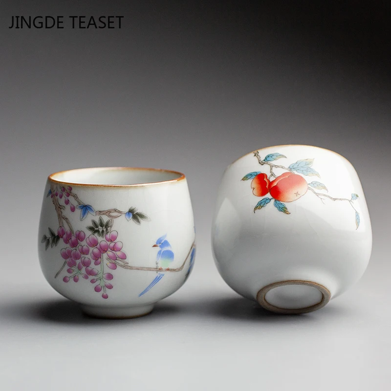 2 шт./лот китайская посуда для запекания чайные чашки антимасштабирование ручная