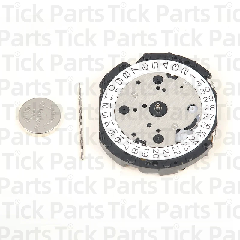 Механизм VD53 TMI VD53C-3 Кварцевый механизм Три стрелки с 3 глазами и датой Маленький