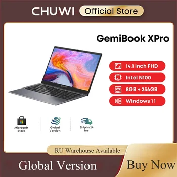 CHUWI GemiBook XPro 14.1-inch UHD Screen Intel N100 Laptop 8GB RAM 256GB SSD With Cooling Fan Processors Windows 11 Notebook