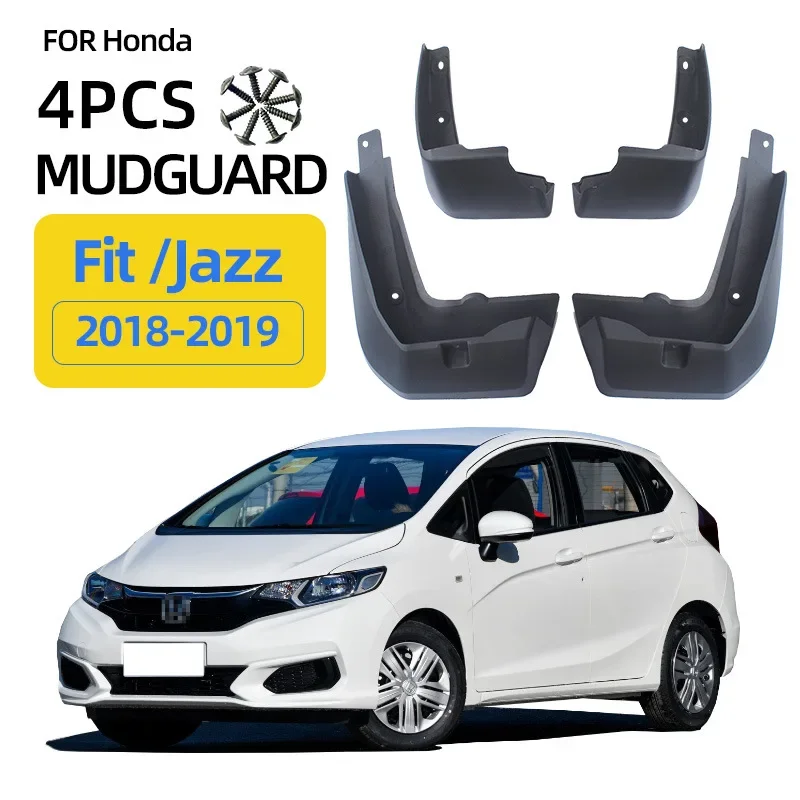 Брызговики подходят для Honda Fit Jazz 2018-2019 брызговики шин аксессуары защиты колес 4x