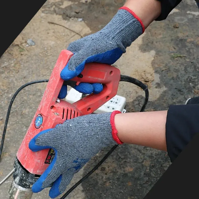 Латексные рабочие защитные перчатки устойчивы к поломке и нескользящим мужским