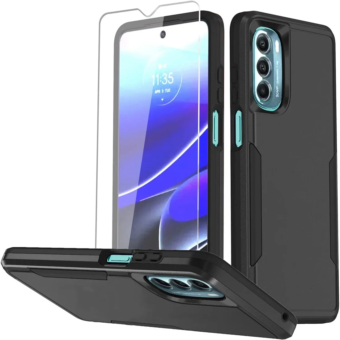 

Moto G Stylus 5G 2022 Protective Case Shockproof Case Dual Layer Hard Cover for Moto G stylus 5G 2022 With Screen Protector