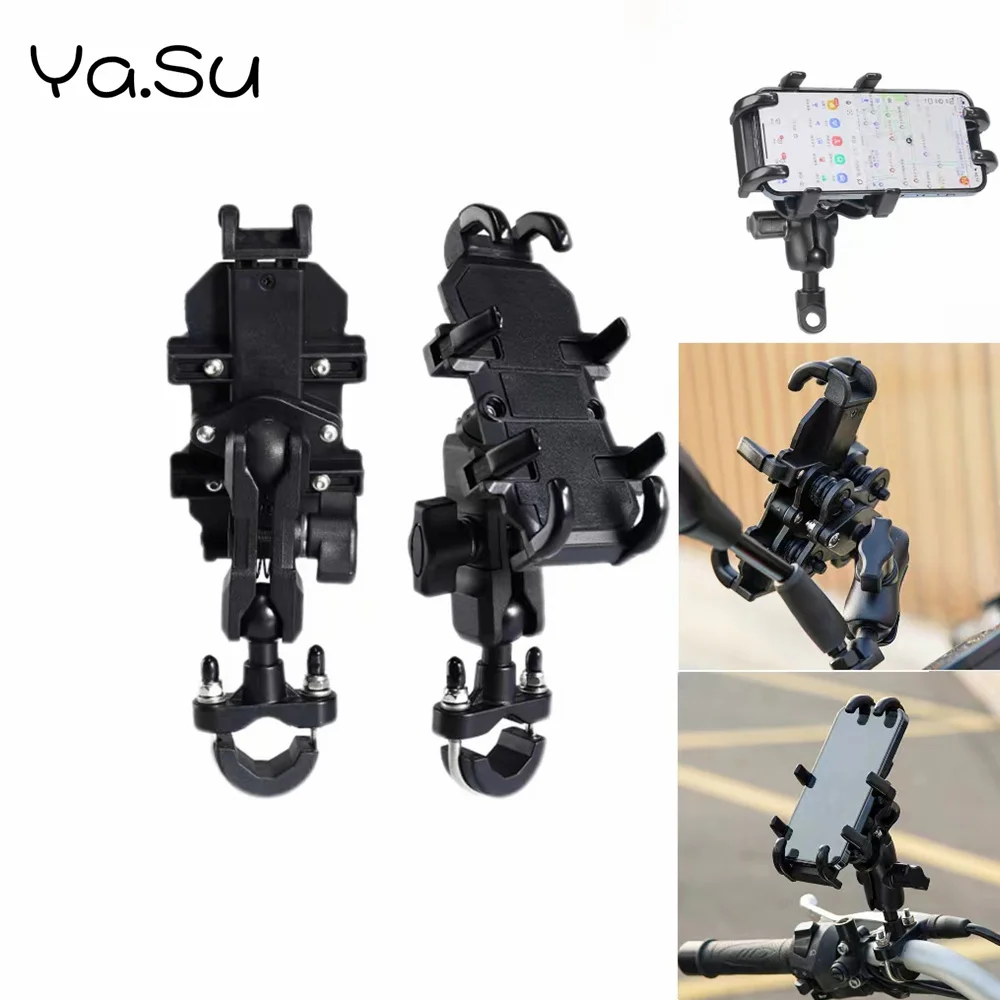 

Motorcycle Mobile Phone Bracket Aluminum Alloy 360° View Shockproof Navigation Bracket Motorcycle Bicycle Riding Equipment