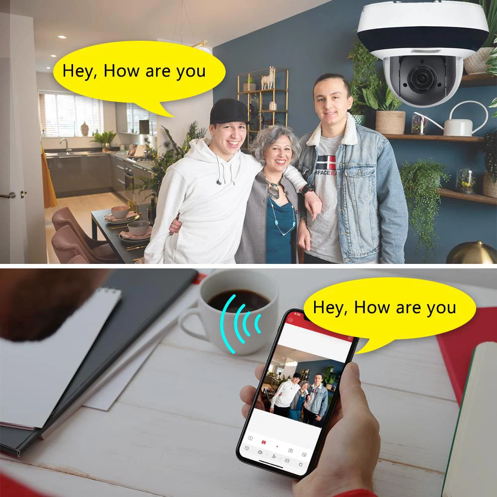 IP-камера Hikvision PTZ фотосессия 4 МП 4-кратное увеличение 2 8-12 мм сетевая POE H.265 IK10 King WDR