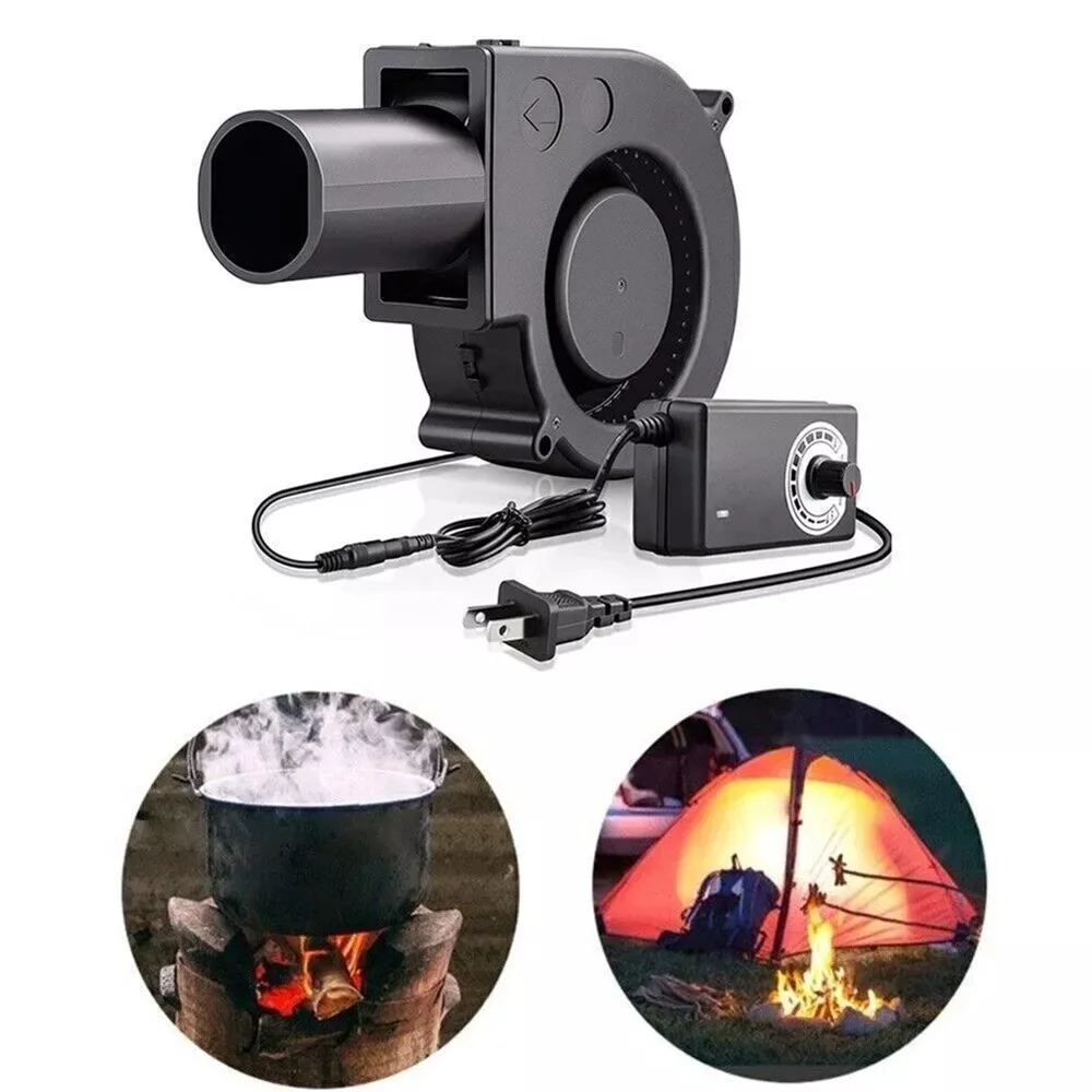 Вентилятор для барбекю 9733 с регулятором мощности 12 В Большой вентилятор питанием