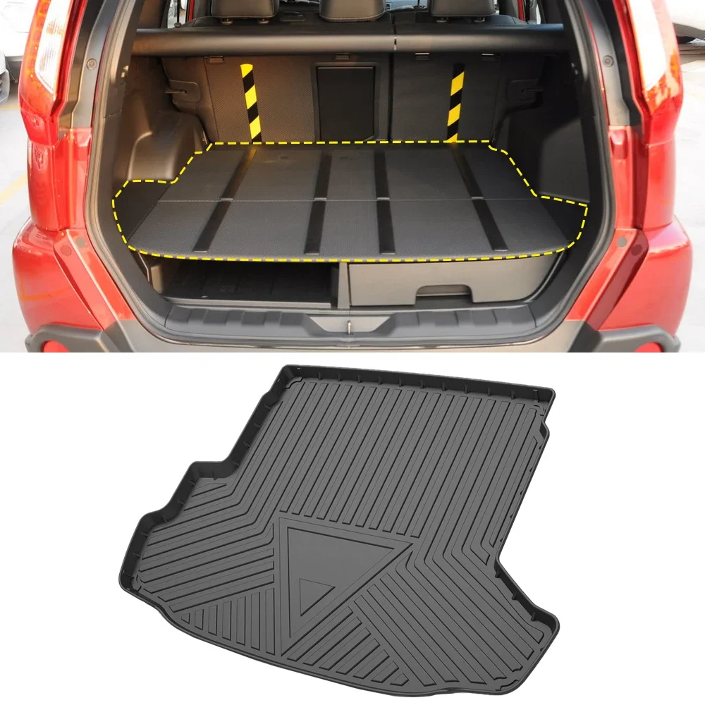 Фото Для Nissan X-Trail T31 T32 T33 2007-2023: всепогодный противоскользящий коврик из TPE для багажника, вкладыш в багажник, аксессуары для интерьера автомобиля №1