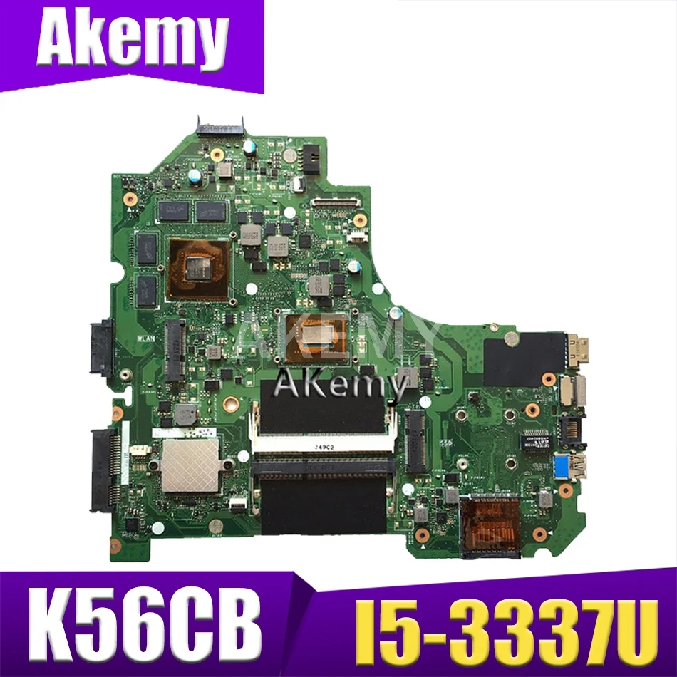 

XinKaidi K56CB Laptop motherboard for ASUS K56CB K56CM K56C K56 S550CM S550C Test original mainboard I5-3337U GT740M/GT635M