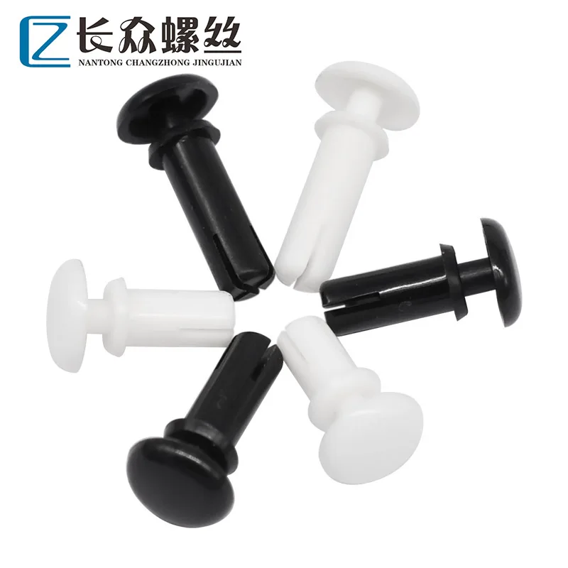 

R2 R3 R4 R5 R6 Nylon Bottom Dia Push Black White Plastic Automotive Rivet Retainer Car Arrow Clip Fit For Hole