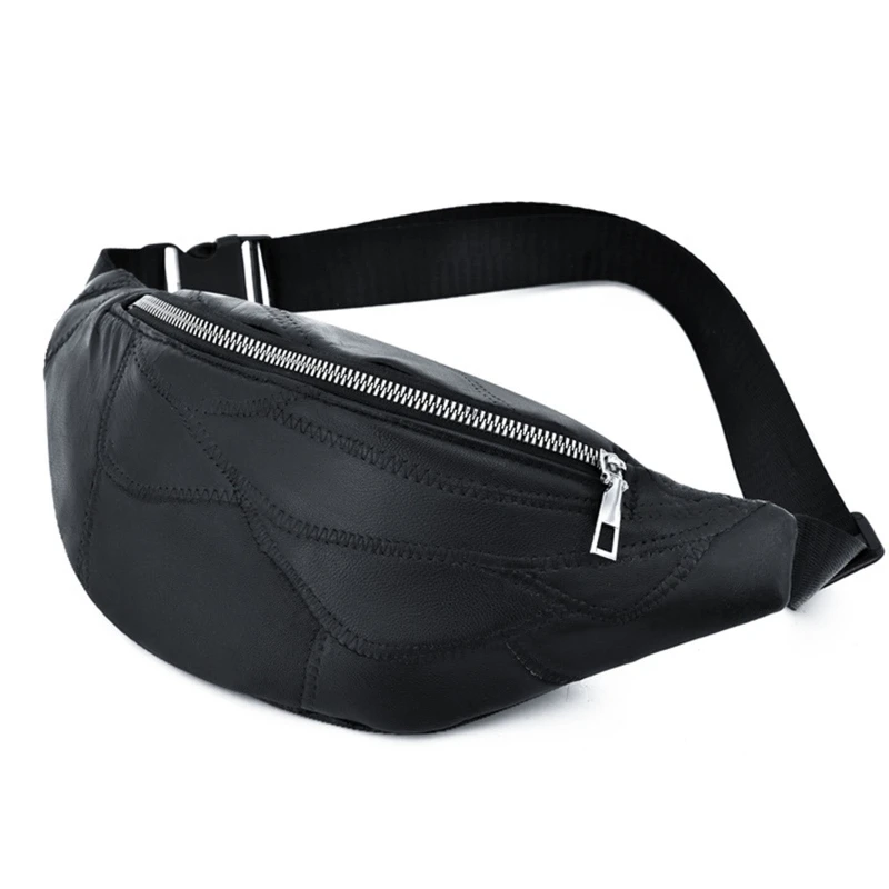 

M6CC Fanny Pack PU Leather Waist Bag Zippered Chest Bags Sling Travel Fashion Phone Pouch for Girls Women Ladies