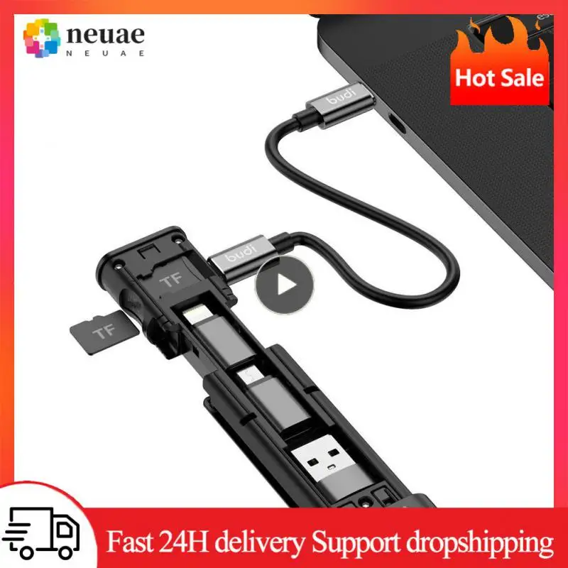 

Многофункциональная подставка для хранения данных и Sim-карт, умный адаптер, Портативные компьютерные аксессуары, кабель Tf Type C, Usb-бокс