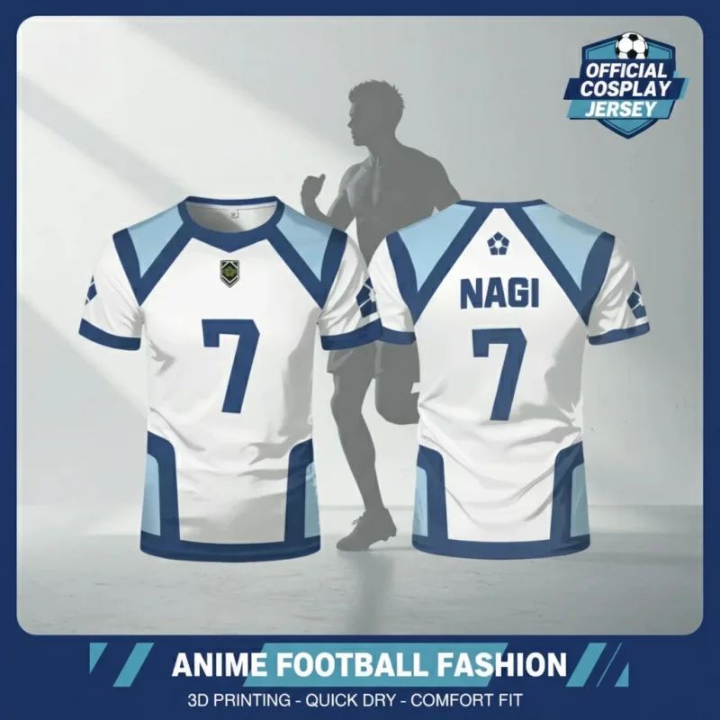 Фото Футбольная форма для косплея COSAnime NAGI # 10 MIKAGE Футбольная форма с 3D-печатью, костюм для косплея, топ унисекс №3