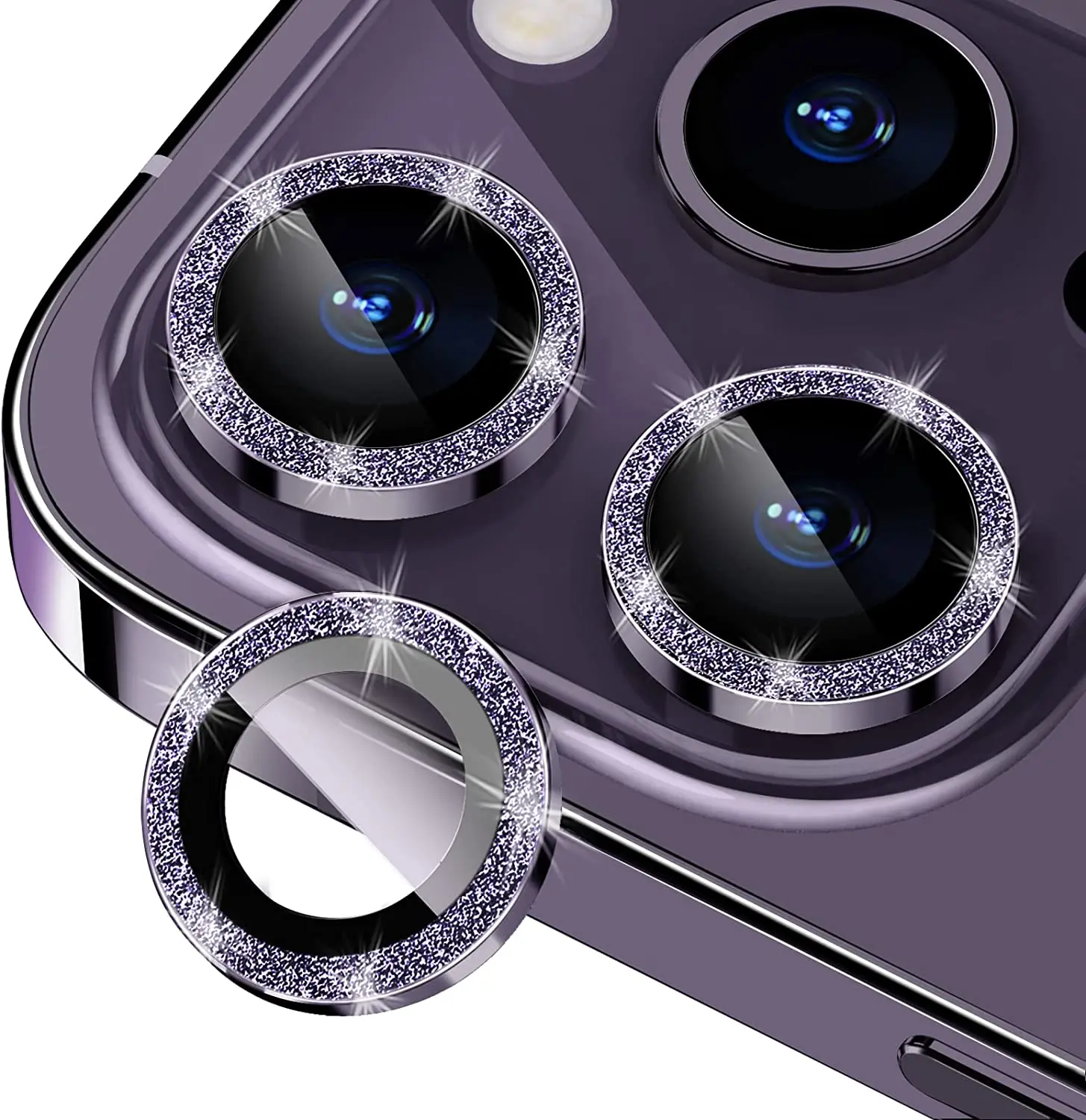 

Camera Lens For iPhone 14 Pro 14 13 Pro Max Camera Lens Protector Diamonds Bling Camera CaseTempered Glass for iPhone 14 12 11