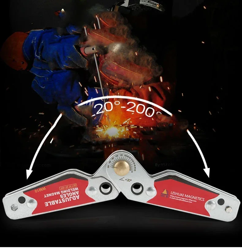 Магнитный держатель фиксатор угловые сварочные магниты регулируемые углы 20-200