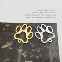 5pcs 2123mm small cute animal footprints charms pendants for jewelry making necklace earrings diy handmade craft accessories