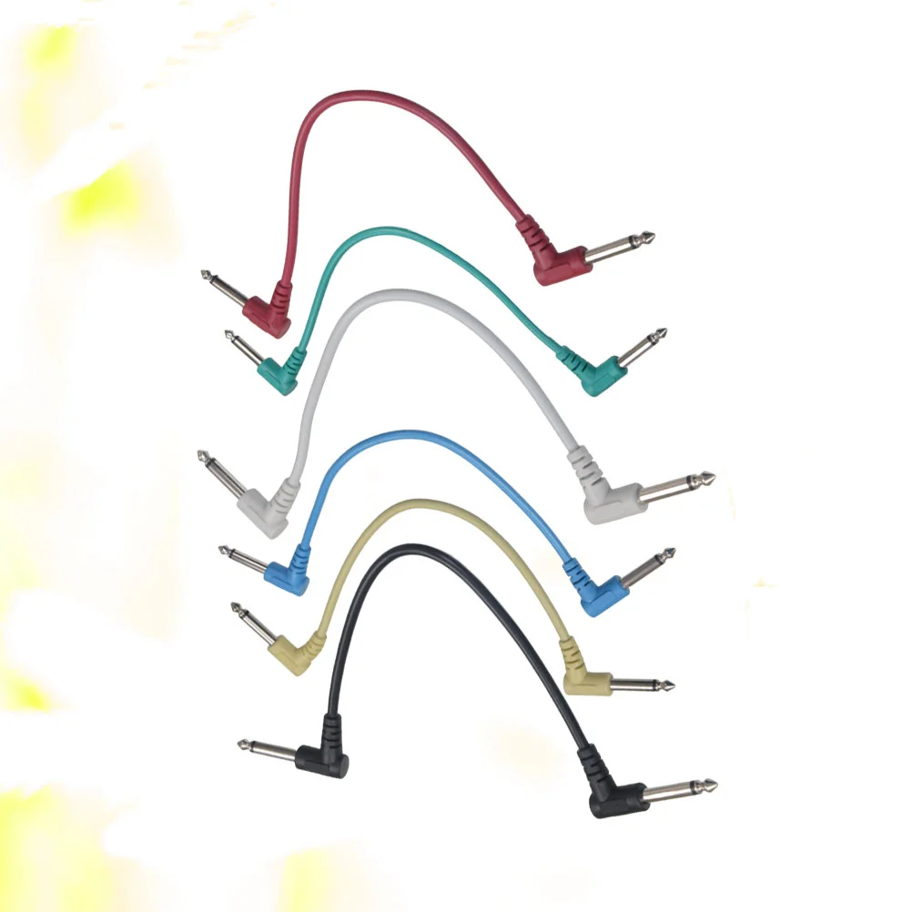 

Cable Guitar Patch Effect Power Pedal Connector Adapter Tip Cord Snap Angle Right Splitter Plug Supply Negative Postive