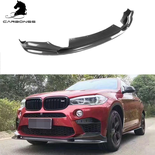 

3D Style Front Bumper Lip For BMW F85 X5M F86 X6M Carbon Fiber Front Lip 2015-2019