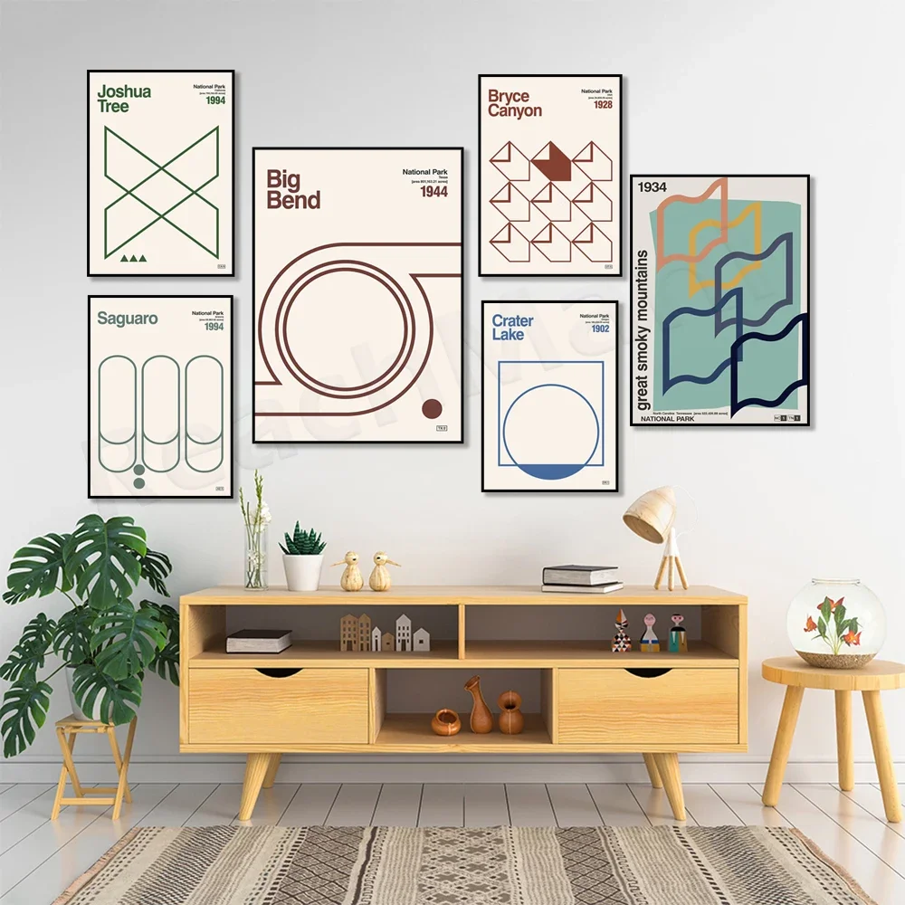 Everglades Great Smoky Mountains Bryce Canyon National Park Hawaii New Mexico Utah Oregon Medieval America travel poster