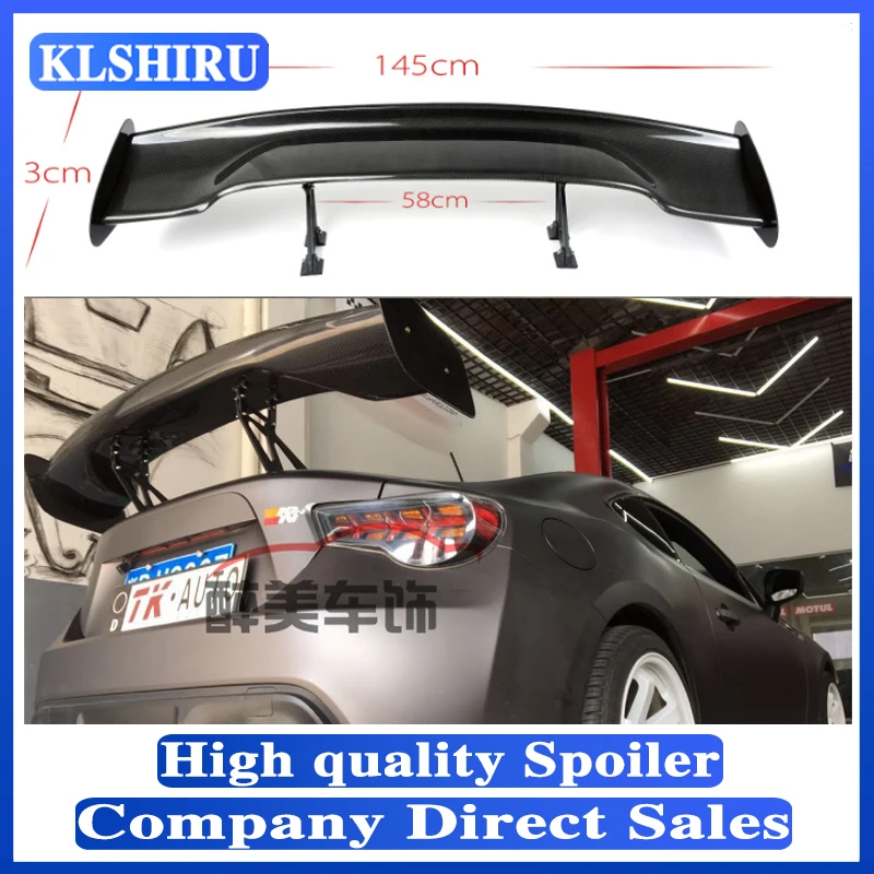 

For Subaru BRZ Toyota 86 GT86 2012-2021 ABS Plastic Material Unpainted Color Rear Roof GT Spoiler Wing Trunk Lip Boot Cover