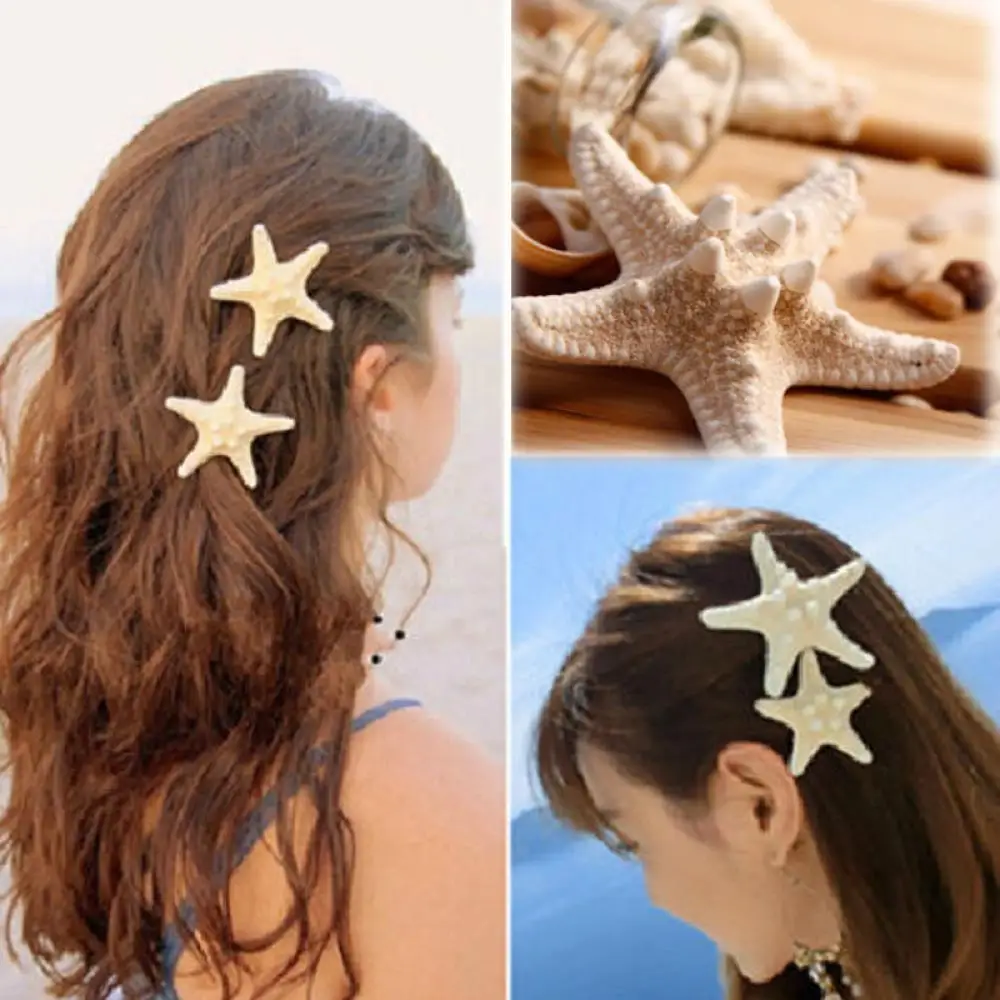 

Women Girls Elegant Starfish Sea Star Hairpins Lady Fashion Hair Clips Girls Summer Beach Barrettes Hair Accessories