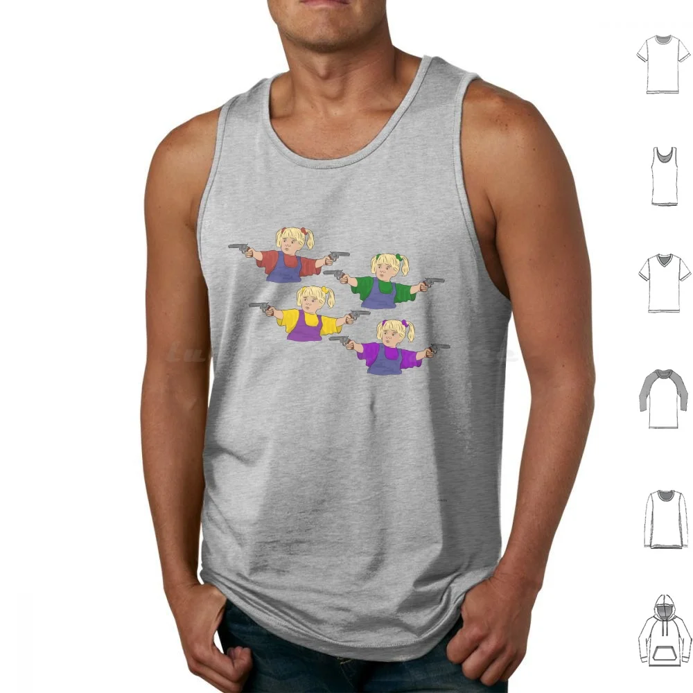 

Super Michelle Tank Tops Vest Sleeveless Super Bros Luigi Wario Waluigi Full House Pop Art Fuller House Michelle Michelle Full
