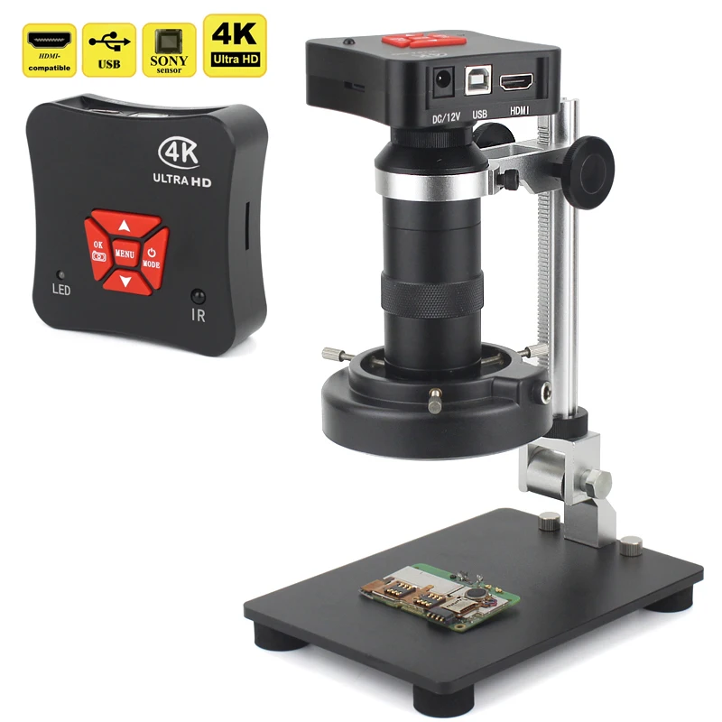 4K 48MP 60FPS Ultra HD 1080P Compatible HDMI USB Digital Video Microscope Camera 4K Output 1/2