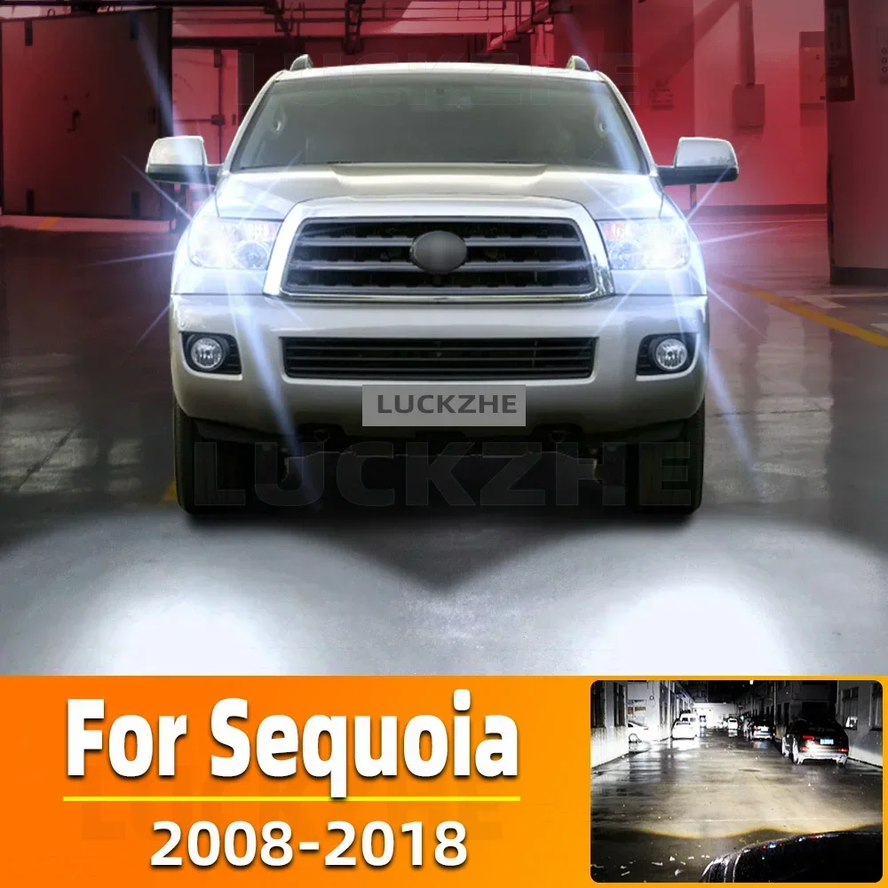 2 шт. для Toyota Sequoia 2008-2012 2013 2014 2015 2016 2017 2018 автомобильные светодиодные фары дальнего